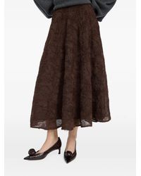 ROTATE BIRGER CHRISTENSEN - Floral-Mesh Sun Skirt - Lyst