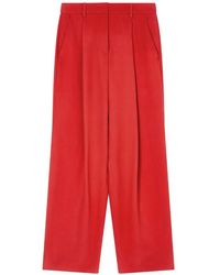 Giorgio Armani - Pleated Wide-Leg Trousers - Lyst