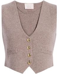 Cinq À Sept - Geknöpfte Mykah Weste aus Kaschmir - Lyst