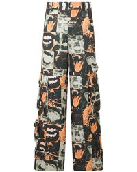 Gcds - Broek Met Grafische Print - Lyst