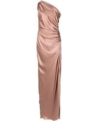 Michelle Mason - One-Shoulder Silk Gown - Lyst