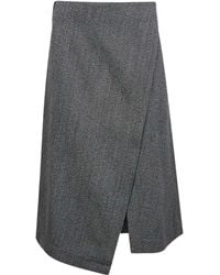 Studio Nicholson - Asymmetric Wrap Skirt - Lyst