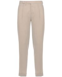 Briglia 1949 - Quartieris Pleated Turn-Up Trousers - Lyst