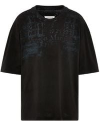 Maison Margiela - Logo-Print Oversized T-Shirt - Lyst