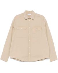 Ferragamo - Logo-Embroidered Shirt - Lyst