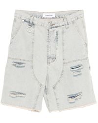 Etudes Studio - Bermudas Con Efecto Envejecido - Lyst
