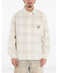 Carhartt - Wilber Check-Pattern Logo-Patch Shirt - Lyst