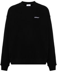 Off-White c/o Virgil Abloh - Katoenen Sweater Met Geborduurd Logo - Lyst