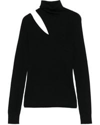D.exterior - Cut-Out Turtleneck Sweater - Lyst