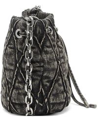 DIESEL - Charm-D Quilted Bucket Bag - Lyst