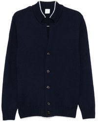 Eleventy - Button-Detailed Ribbed Cardigan - Lyst