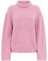 Laneus - Textured Boxy-Fit Sweater - Lyst