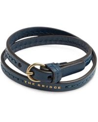 The Bridge - Buckle-Fastening Wrap Leather Bracelet - Lyst