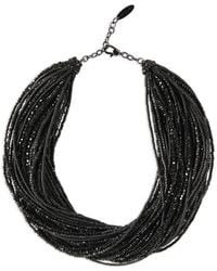 Brunello Cucinelli - Choker Mit Schwarzem Hämatit Aus Sterlingsilber - Lyst