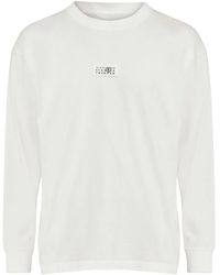 MM6 by Maison Martin Margiela - Logo-print Long-sleeve T-shirt - Lyst