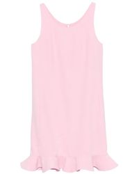 Moschino - Ruffled Sleeveless Mini Dress - Lyst