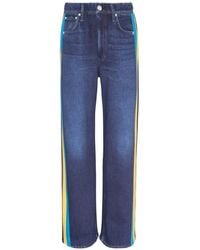 Rag & Bone - Side-Stripe Straight-Leg Jeans - Lyst