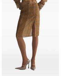 Mugler - Organza Wrap Skirt - Lyst