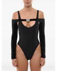 David Koma - Buckle-Detail Cutout Bodysuit - Lyst