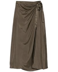 Aspesi - Wrap Midi Skirt - Lyst