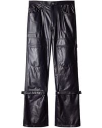 Off-White c/o Virgil Abloh - Carpenter Leather Trousers - Lyst