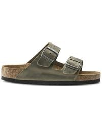 Birkenstock - Arizona Sfb Faded Khaki, Oiled Leather - Lyst