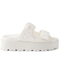 Prada - 45Mm Padded Leather Sandals - Lyst