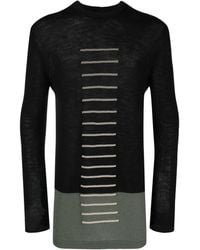 Rick Owens - Jersey oversize con cuello redondo - Lyst