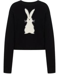 Love Moschino - Inlaid Wool Sweater - Lyst