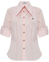 Vivienne Westwood - Button-Down Blouse Met Orb-Verfraaiing - Lyst