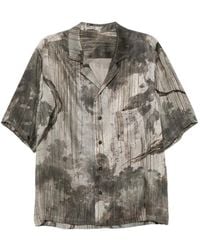 Ziggy Chen - Printed Silk Shirt - Lyst