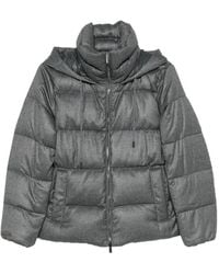 Peserico - Quilted Hooded Jacket - Lyst