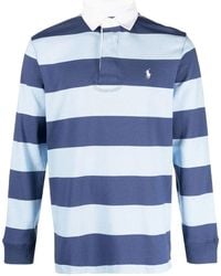 Polo Ralph Lauren - Striped Long Sleeve Polo Shirt - Lyst