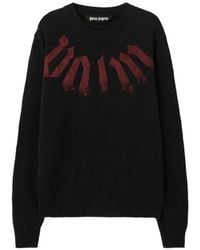 Palm Angels - Jersey Con Logo Estampado - Lyst