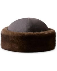 Claudie Pierlot - Reversible Nylon Faux Fur Hat - Lyst