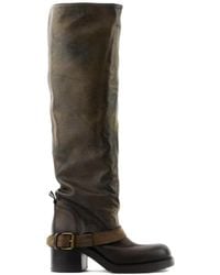 Elena Iachi - Buckle-Strap Knee-High Boots - Lyst