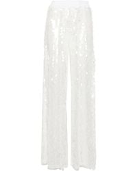 Norma Kamali - High-Waisted Flared Trousers - Lyst