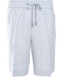 Peserico - Linen Shorts - Lyst