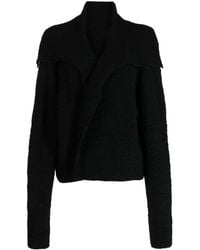 Yohji Yamamoto - Spread-Collar Wool Bolero - Lyst