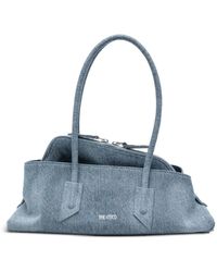 The Attico - Small Le Passeggiata Denim Shoulder Bag - Lyst
