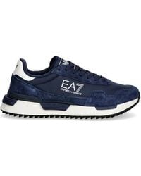 EA7 - Logo-Print Sneakers - Lyst