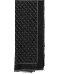 Guess - Logo-Monogram Glitter-Effect Scarf - Lyst
