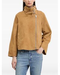 AllSaints - Ruimvallend Suède Jack Met Gespdetail - Lyst
