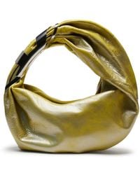 DIESEL - Grab-d S-hobo Bag In Metallic Leather - Lyst