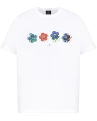 Paul Smith - T-Shirt À Fleurs - Lyst