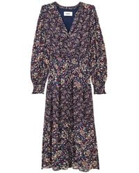 Ba&sh - Kacy Floral-Print Midi Dress - Lyst