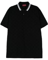 Gucci - Gg Supreme Embroidery Polo Shirt - Lyst