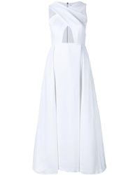 Preen By Thornton Bregazzi ノースリーブ クロスボディワンピース - ホワイト