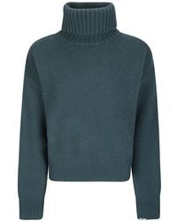 Extreme Cashmere - Crop Xtra Roll-Neck Cropped Sweater - Lyst