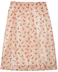 Jil Sander - Printed Midi Skirt - Lyst